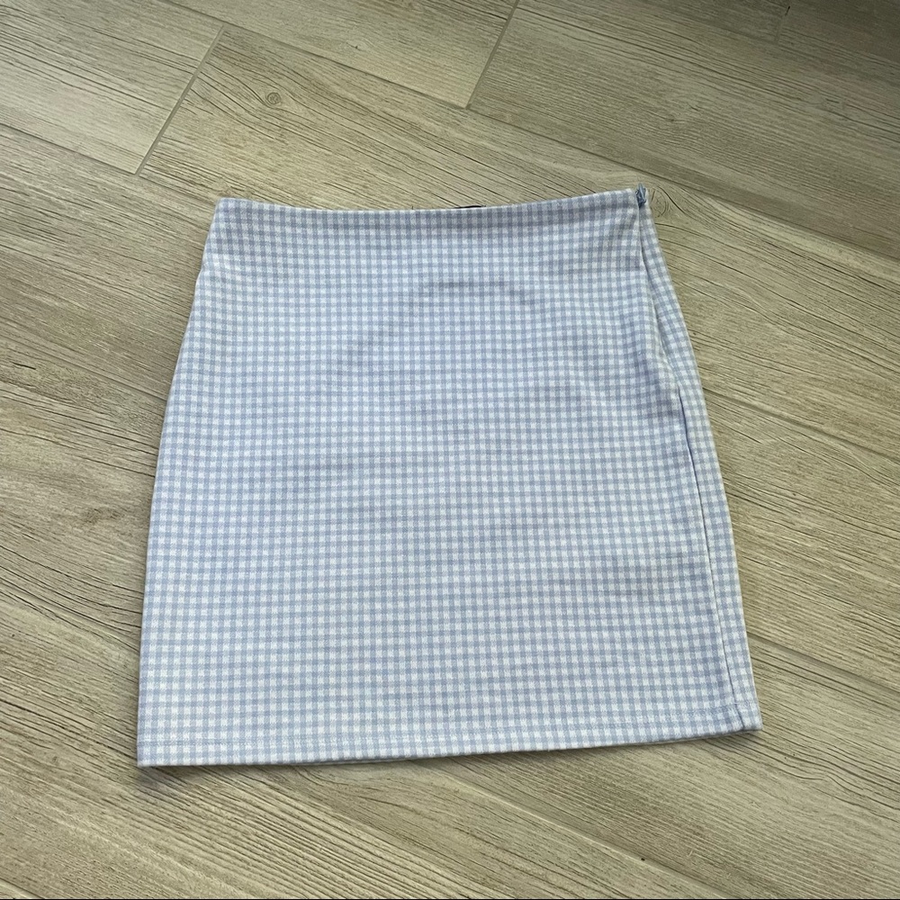 Forever 21 Blue Gingham Mini Skirt Size S